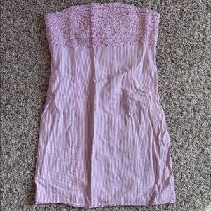 Lilly Pulitzer Pink Strapless Mini Dress